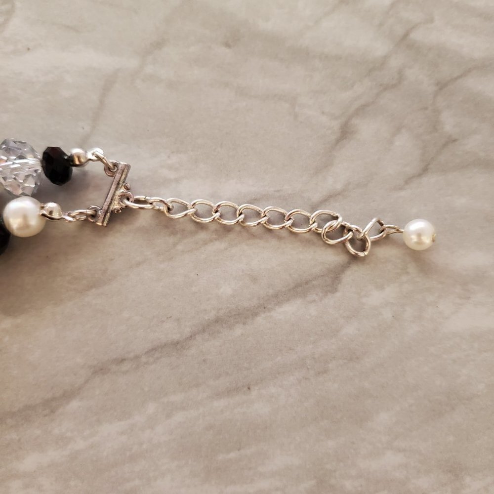 💕 WHBM Beaded Beaded Double Strand Pearl Faceted Bracelet 💕 - Picture 2 of 9